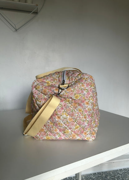 Large Floral Quilted Duffle Bag in Wildflower Meadow